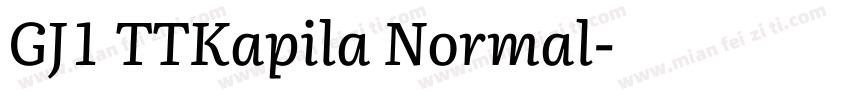 GJ1 TTKapila Normal字体转换